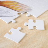 Auge mit Goldfisch Schwanz Surreal zeichnend Kunst Puzzle (Seite)