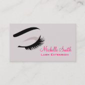 Auge mit langen Lashes Lash Extension Visitenkarte (Vorderseite)