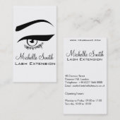 Auge mit langen Lashes Lash Extension Visitenkarte (Vorne/Hinten)
