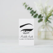 Auge mit langen Lashes Lash Extension Visitenkarte (Stehend Vorderseite)