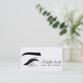 Auge mit langen Lashes Lash Extension Visitenkarte (Stehend Vorderseite)