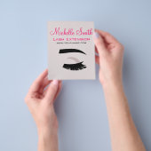 Auge mit langen Strichen lasch markieren Flyer (Gruppe)