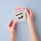 Auge mit langen Strichen lasch markieren Flyer (Gruppe)