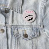Auge mit langen Wimpern Wimpernverlängerung Brandi Button (Beispiel)