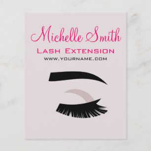 Auge mit langen Wimpern Wimpernverlängerung Brandi Flyer