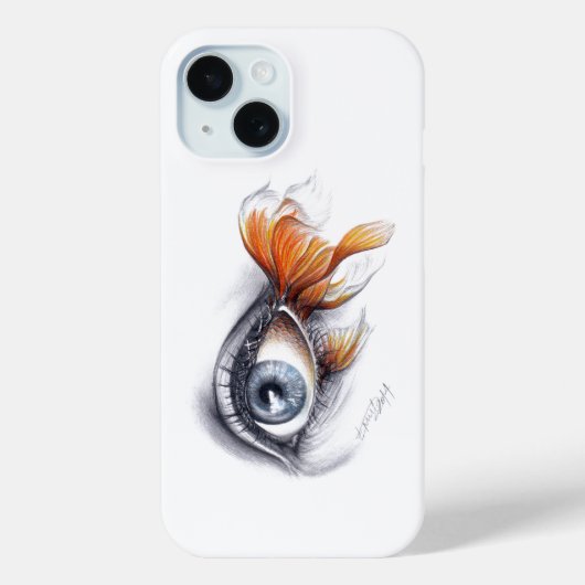 Auge mit Schwanz Surreal zeichnend Kunst Case-Mate iPhone Hülle (Rückseite)