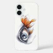 Auge mit Schwanz Surreal zeichnend Kunst Case-Mate iPhone Hülle (Rückseite)