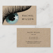 Auge mit Sternen rustikale Kraftschminke Künstler  Visitenkarte (Vorne/Hinten)