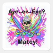 Auge oder Auge? Matey Stickers (Vorderseite)