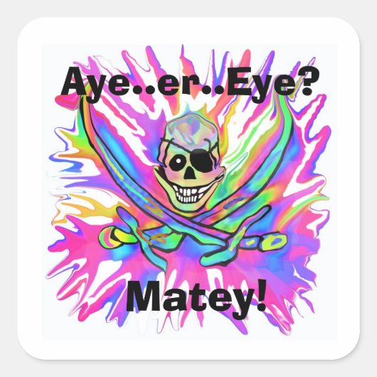 Auge oder Auge? Matey Stickers (Vorderseite)