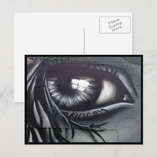 Auge Postkarte (Vorne/Hinten)