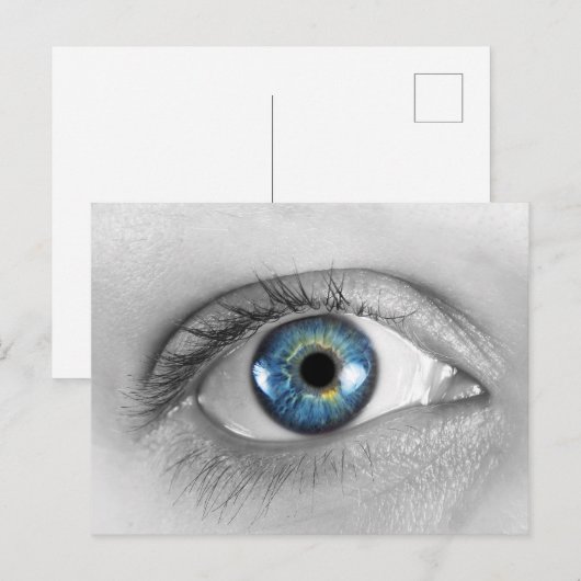 Auge Postkarte (Vorne/Hinten)