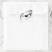 Auge Quadratischer Aufkleber (Tasche)