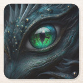 Auge Rechteckiger Pappuntersetzer (Vorderseite)