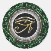 Auge Runder Aufkleber (Vorderseite)