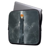 Auge sauronischer Zusammensetzung Laptopschutzhülle (Vorderseite Links)