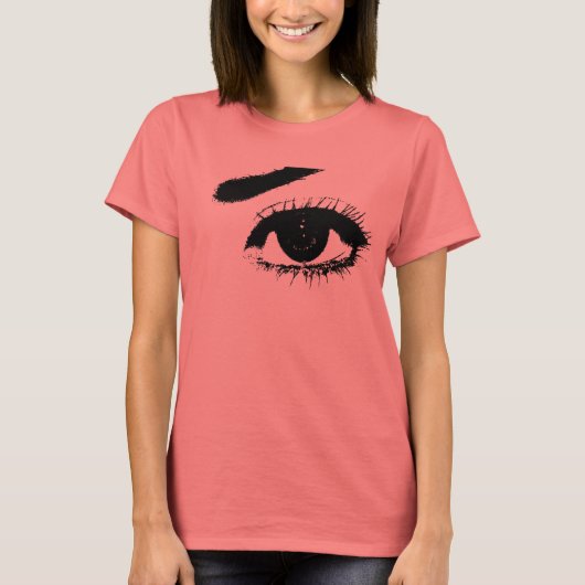 Auge (schwarz und weiß) T-Shirt (Vorderseite)