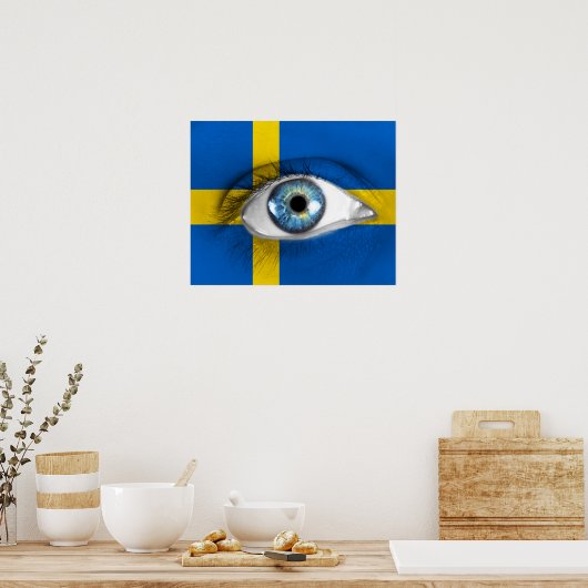 Auge Schwedens Poster (Küche)