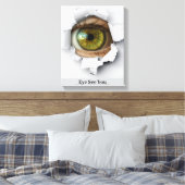 Auge sieht dich leinwanddruck (Insitu (Schlafzimmer))
