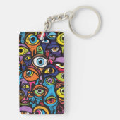 Auge sieht dich schlüsselanhänger (Rückseite)