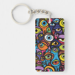 Auge sieht dich schlüsselanhänger
