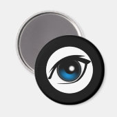 Auge sieht Magnet (Vorderseite/Rückseite)
