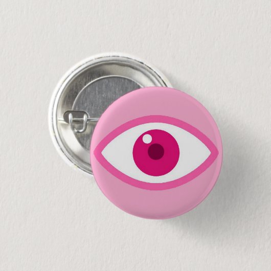 Auge sieht Pink Button (Vorne & Hinten)