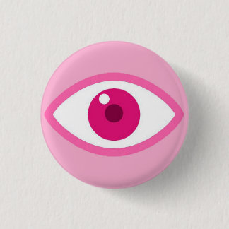 Auge sieht Pink Button