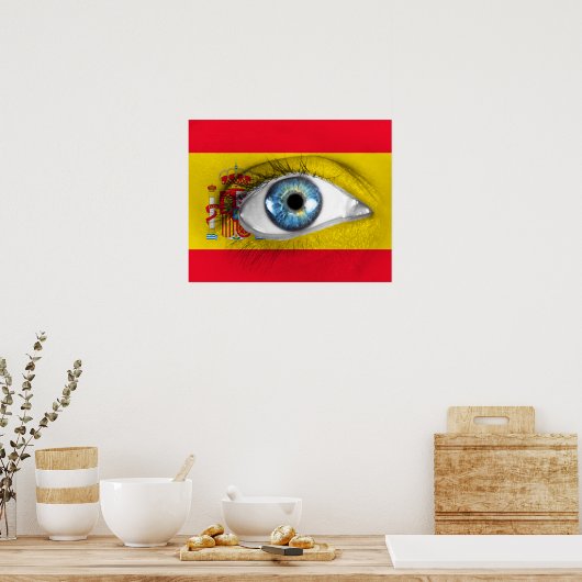 Auge Spaniens Poster (Küche)