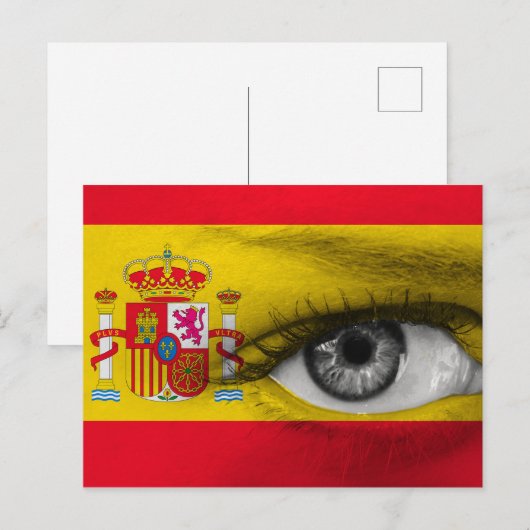 Auge Spaniens Postkarte (Vorne/Hinten)