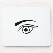 Auge und Augenbraue Mousepad (Vorne)
