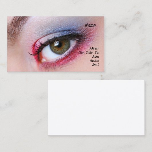 Auge Visitenkarte (Vorne/Hinten)