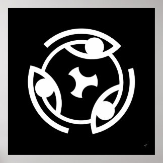 Auge von ... Circular Glyph - Poster