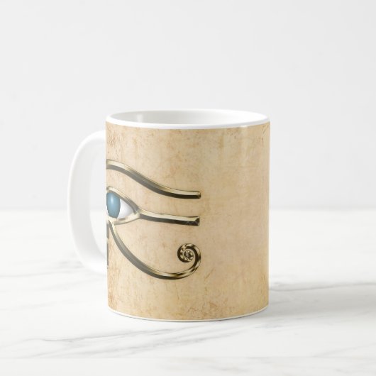 Auge von Horus Kaffeetasse (Vorderseite Links)