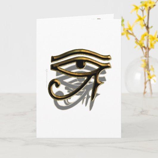 Auge von Horus Karte (Gelbe Blume)