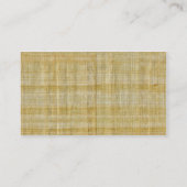 Auge von Horus - Papyrus Visitenkarte (Rückseite)