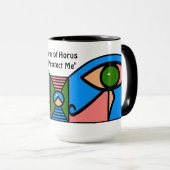 "Auge von Horus Protect Me" Tasse (VorderseiteRechts)