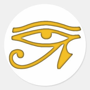Auge von Horus Runder Aufkleber
