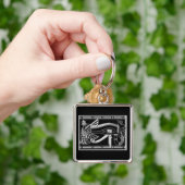 Auge von Horus Silver ägyptische Schlüsselkette Schlüsselanhänger (Hand)