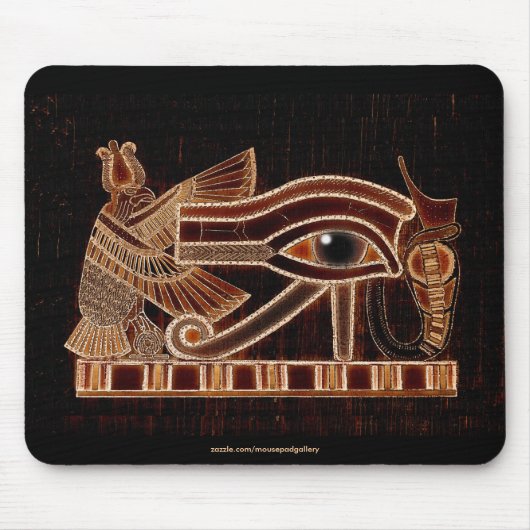 AUGE VON HORUS, WADJET Ägyptische Art Mousepad (Vorne)