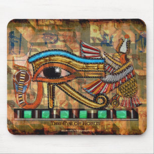 AUGE VON HORUS, WADJET Ägyptische Art Mousepad