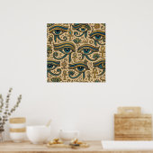 Auge von Horus Wall Art - Ägyptisches Stammesdesig Poster (Küche)