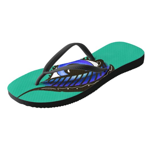 Auge von Medusa schinny Strap Flip Flops Badesandalen (Schrägansicht)