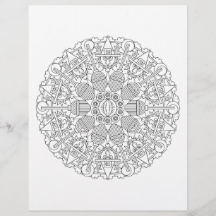 Auge von newt Halloween Hexe Mandala Farbing Page