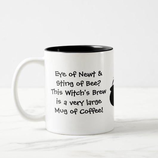 Auge von Newt.. Hexenbrauen... Kaffee Zweifarbige Tasse (Links)
