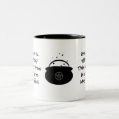 Auge von Newt.. Hexenbrauen... Kaffee Zweifarbige Tasse (Mittel)