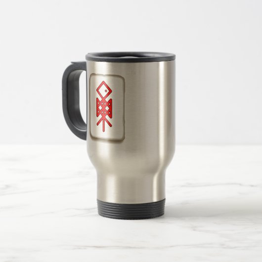 Auge von Odin Viking Bindrune Travel Mug Reisebecher (Vorderseite Links)
