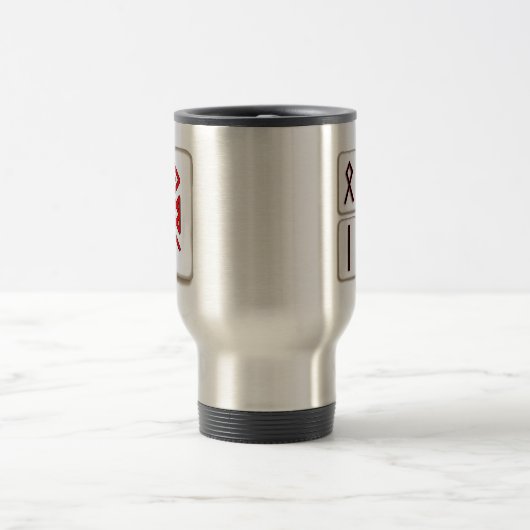 Auge von Odin Viking Bindrune Travel Mug Reisebecher (Mittel)