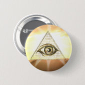 Auge von Providence-Sonnendurchbruch Button (Vorne & Hinten)