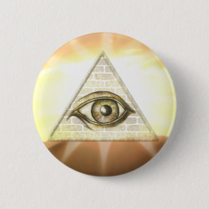 Auge von Providence-Sonnendurchbruch Button